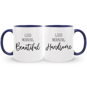 Boyfriend and girlfriend coffee mug set, a perfect gift to celebrate their love and enjoy.