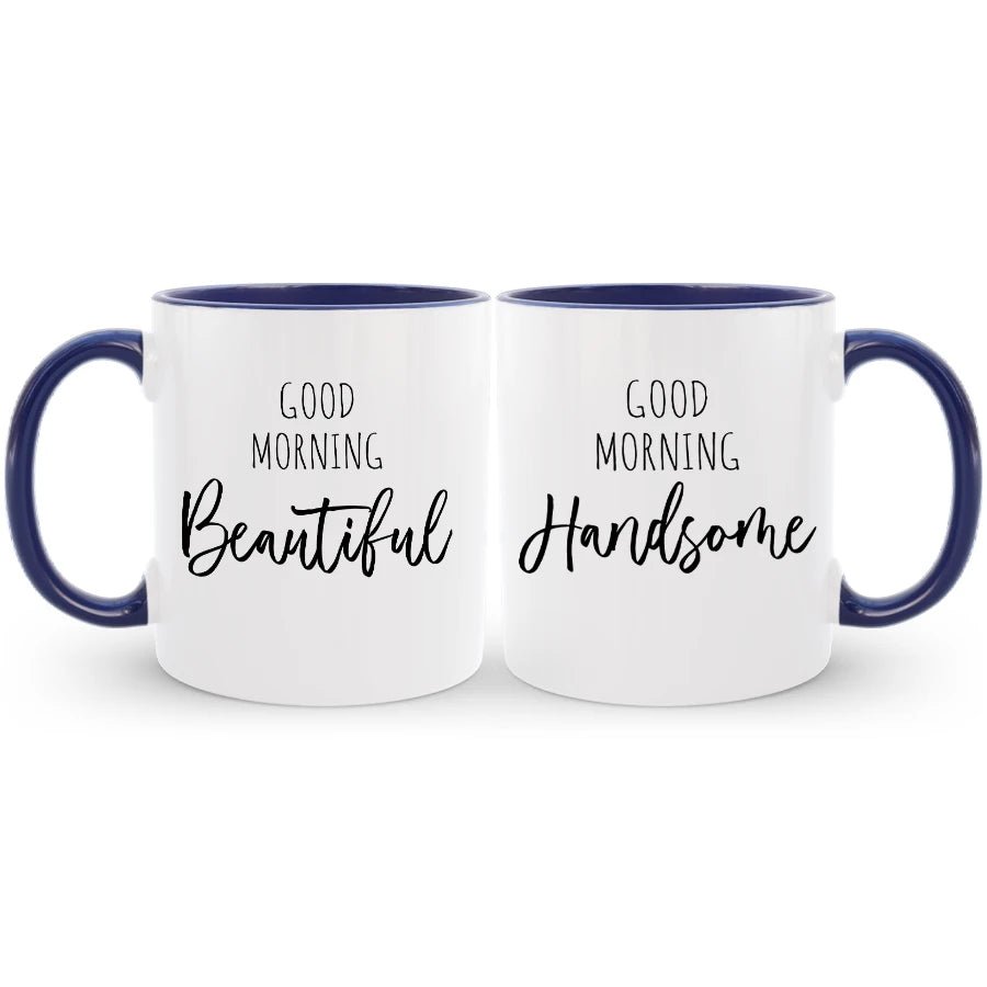Boyfriend and girlfriend coffee mug set, a perfect gift to celebrate their love and enjoy.