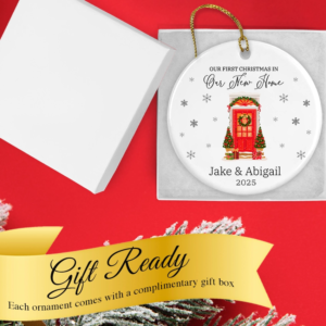 Personalized New Home Xmas Ornament 2025