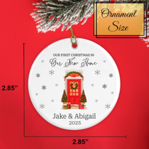 Personalized New Home Xmas Ornament 2025