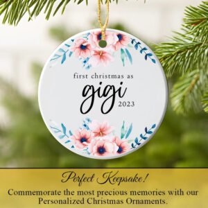 Personalized First Christmas as Gigi Ornament 2025
