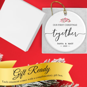 Personalized Our First Christmas Together Ornament 2025