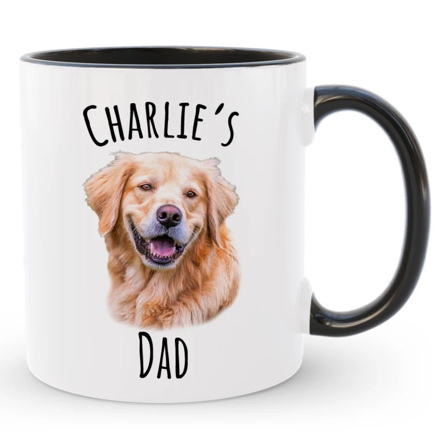 Custom Dog Coffee Mug, Personalized Mug with Photo and Name