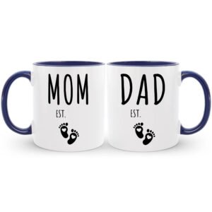 Personalized Parents to Be Mug Set for New Mom & Dad