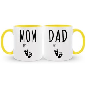 Personalized Parents to Be Mug Set for New Mom & Dad