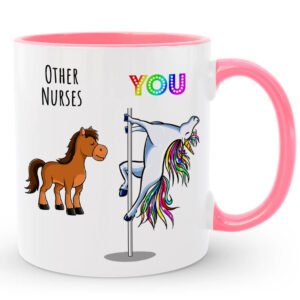Custom Funny Nurse Mug with Name, Personalized Nurse Gag Gift