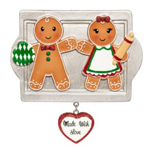 Personalized Made with Love Couple Christmas Ornament