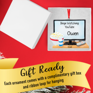 Personalized Television Christmas Ornament