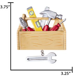 Personalized Tool Box Christmas Ornament