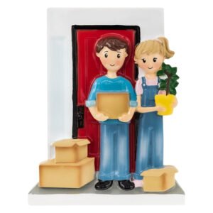 Personalized Moving in Couple Christmas Ornament 2025