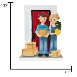 Personalized Moving in Couple Christmas Ornament 2025