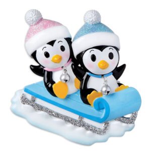 Personalized Twins Christmas Ornament Boy & Girl