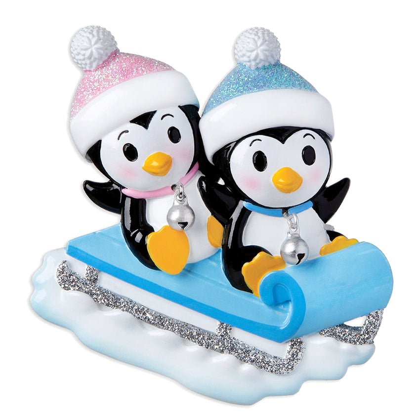 Personalized Twins Christmas Ornament Boy & Girl