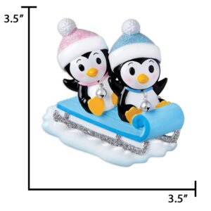 Personalized Twins Christmas Ornament Boy & Girl