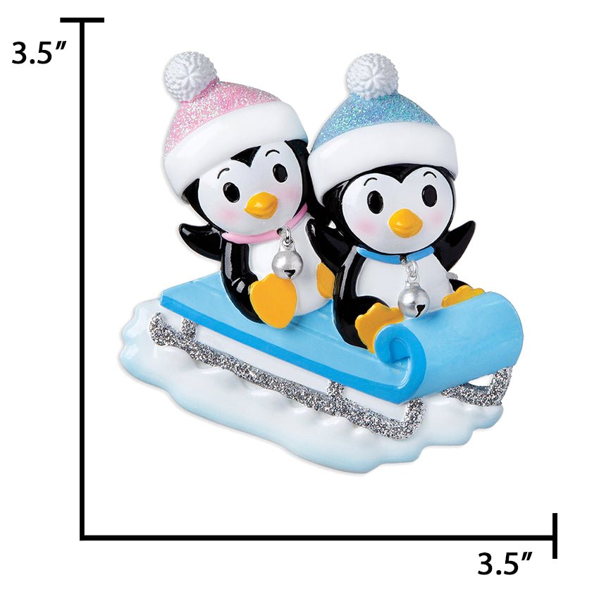 Personalized Twins Christmas Ornament Boy & Girl