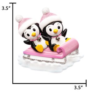 Personalized Twin Girls First Christmas Ornament