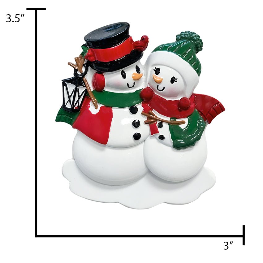Personalized Our First Christmas Together Ornament - Snowman
