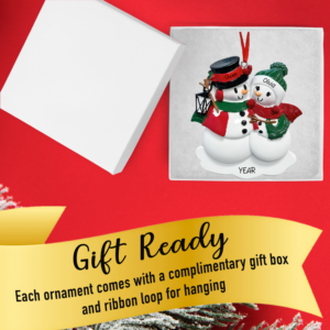 Personalized Our First Christmas Together Ornament - Snowman