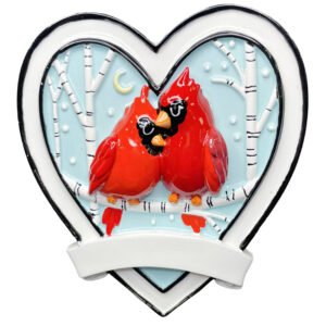 Personalized Our First Christmas Together Ornament Cardinal Couple