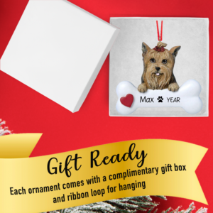 Personalized Yorkie Christmas Dog Ornament