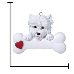 Personalized Westie Dog Christmas Ornament