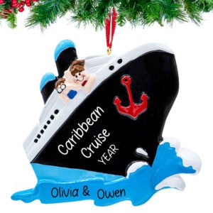 Personalized Cruising Christmas Ornament