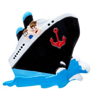 Personalized Cruising Christmas Ornament